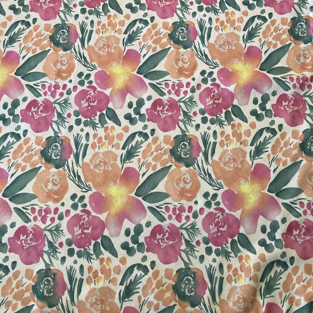 Laura Ashley Tablecloth Rectangular 82 x 59 Floral Cottagecore Victorian Chintz